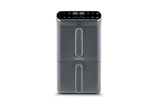 Dual Stack Air Fryer 11L 2460W 6 Presets Graphite
