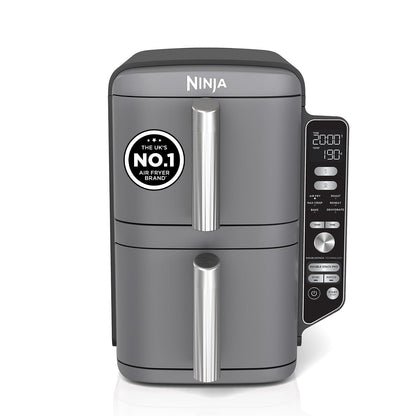 Double Stack Air Fryer 7.6L 2470W 6 Functions Black