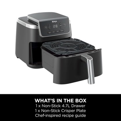 Air Fryer 4.7L 2000W 4 Functions Digital Touch Black