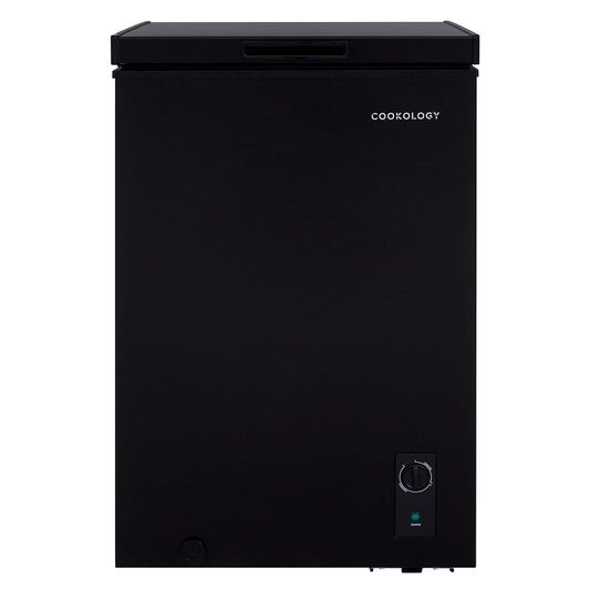 Freestanding Chest Freezer 99L Adjustable Thermostat Black
