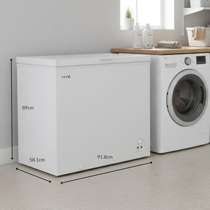Chest Freezer 205L 42dB Freestanding White